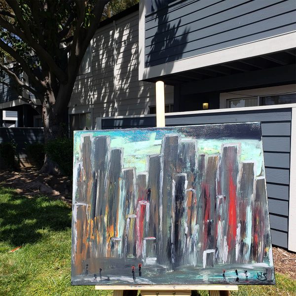 Rain In the Big City 36x24 - Image 2